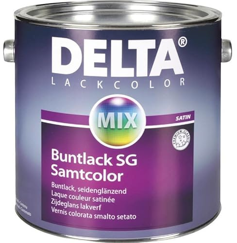 Delta Buntlack SG-Samtcolor rapsgelb RAL1021 seidenglänzend 1l