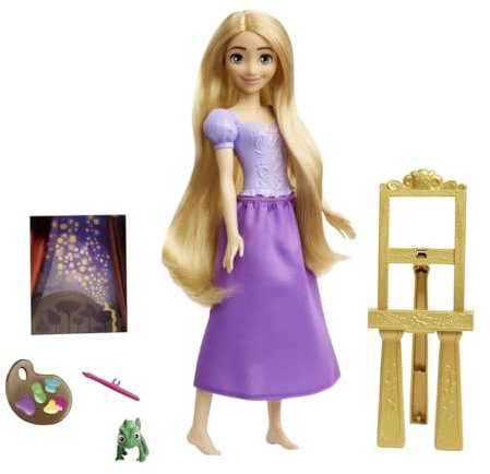 Disney Princess Toys, Rapunzel Fashion Doll with Pascal Figure and Accessories, Inspired by The Movie​​