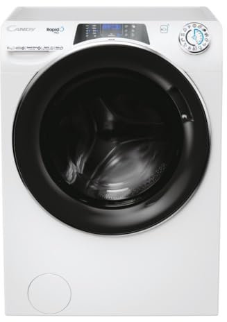 Candy RapidÓ PRO RP 4116BWMBC/1-S Lavatrice Caricamento Frontale 11 kg 1400 Giri/min Bianco, 15+1 programmi, Controllo remoto avanzato e contenuti extra (Wi-Fi + BLE), L x P x A (cm) 60x62x85