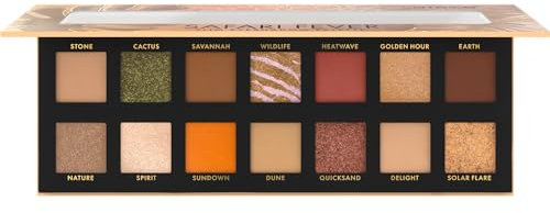Catrice Safari Fever Slim Eyeshadow Palette, Lidschatten, Nr. 010, Mehrfarbig, 14 Farben, langanhaltend, vegan, ohne Mikroplastikpartikel, Nanopartikel frei, ohne Parfüm, 1er Pack (10.6g)