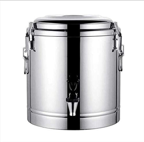 ZMIN 10L-40L Heißwasserspender, isoliert für Tee, Tee-Thermoskanne, Getränkewärmer, Getränkespender, Edelstahl-Urne für Wasser für Kaffee, Milch, Tee, süße Suppe,A,40L
