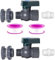 GYWHOOFT 2 Pieces PVC Rain Bucket Faucet Kit, Rain Bucket Faucet Kit 3/4 Inch Rain Bucket Valve with Adapter for Waterproof Wall Accessories