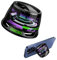 Hounyoln Haut-parleur Bluetooth magnétique, multifonction et portable G200 avec lumière multicolore RVB et effet sonore surround 3D, support de téléphone pour iPhone, Android, appairage TWS (noir)
