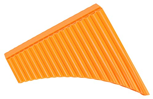 Alomejor Hållbar C -Key Pan Flute med en Kartongväska för Barn, Vuxna och Nybörjare Har en Användarmanual och en Shoppingväska (Orange)