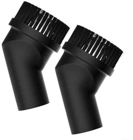 Lot de 2 brosses à poussière rondes fiables de 35 mm pour aspirateur pour le nettoyage de la maison et du bureau