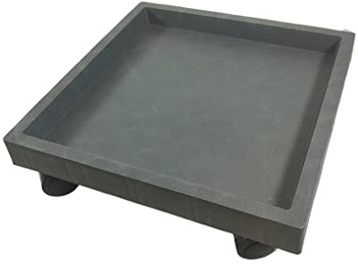Växtbricka för att få plats, Växtfat for utomhusbruk Plant Caddy Fyrkantig Växtvagn Blomkruka Vattenbricka Blomkrukabricka Växtvagn med hjul Växtvagn Plant Blomkruka Base Planteringsfat(36cm)