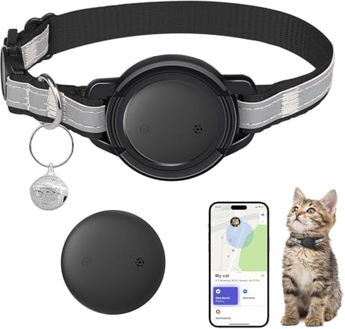 GPS Tracker for Cats, mini GPS Cat Tracker, Smart Pet Activity Tracker, No Monthly Fee, Compatible with Apple Find My(iOS Only), Anti-Lost, Finder Tag for Vehicles, Pets, Kids, Items 1 Pack