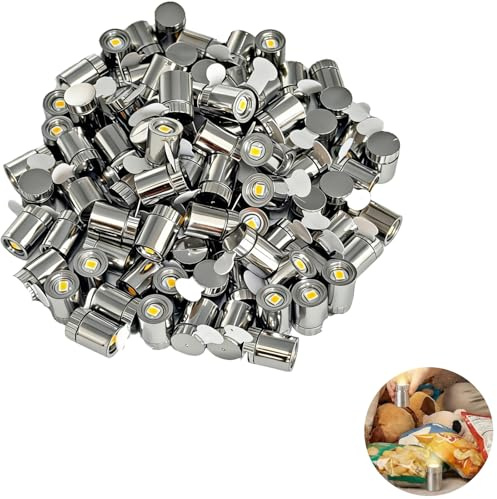 Pack de 100 Mini Lumières LED, Lampes LED Alimentées par Piles pour Bricolage, Décoration de Maison, Projets Miniatures et Événements, pour Créations Personnalisées (100 Blanc Chaud)