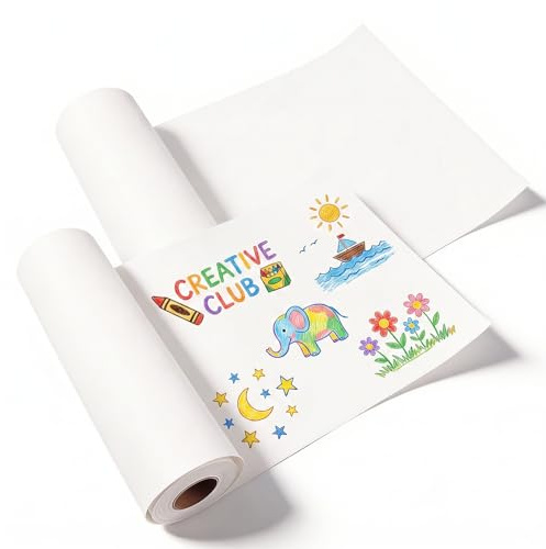 2 Rolls Drawing Paper Roll, 30 cm X 15 m Arts Easel White Craft Paper Drawing Sketching Painting Roll for Kids Bulletin Board Paints Wall Arts Crafts Gift Wrap