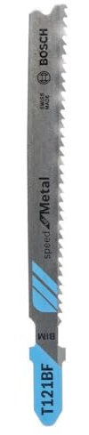 Bosch Professional 25x Hojas de sierra de calar T 121 BF Speed for Metal (para Láminas de acero, accesorios Sierra de calar)