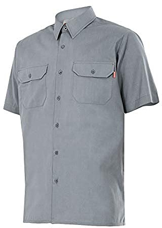 Velilla 522; Camisa de Manga Corta; Color Gris; Talla M