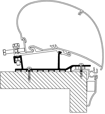 Thule Roof Adapter Hobby Caravan 2009 (932910656)