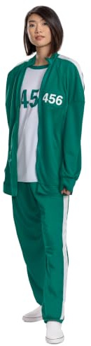 DISGUISE Squid Game Player 456 Adult Track Suit, Se bild, one size