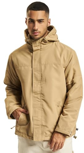 Brandit Vindjacka för män, jacka med dragkedja, Kamel, 3XL