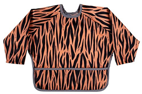 Nibble & Roar ®️ Baby Weaning Bib with Sleeves -Waterproof Bibs 6-24 Months, Baby Lead Weaning, Coverall Bibs for Baby Feeding, Long sleeve Bib Washable Stain Resistant