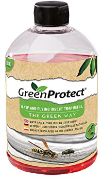 Green Protect Wasp & Flying Insect Trap Refill - Fly Killer - Flying Insect Killer - Garden Flies - Safe - Eco Conscious - Refill (500ml)