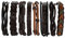 KALVICA 8 Stück Geflochtene Leder Armbänder für Herren Damen Punk Seil Armband Verstellbar Gothic Armband Manschette Vintage Armbänder Wrap Set in Schwarz Braun