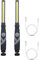 2X Lampada da Lavoro COB Ricaricabile Portatile, Luce di Lavoro LED Ricaricabile con Base Magnetica, Lampade Ispezione per l'escursione di Campeggio Gancio per Riparazione Auto (Nero)