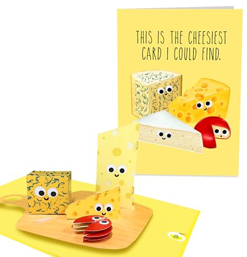 CENTRAL 23 Pop Up Card For Men Women - Cheesiest Card - Pun Funny Cute 3D Cards - Valentines Day Card For Wife Husband - Anniversary Birthday Mothers Day Father's Day - Gifts For Him Her Friends
