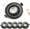 Karyoosi 6er LED Einbaustrahler Schwarz 7W 600LM, LED Spot Kaltweiß 6500K, 3 Stufen Dimmbar Einbauleuchten Flach, IP44 Bad Einbauleuchten Deckenspots Deckenstrahler, AC220-240V