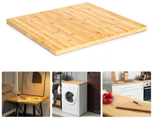 24x25 Butcher Block Countertop, DIY Bamboo Countertop, 1.2'' Thick Waterproof Table Top, Used as Cutting Board, Stovetop Cover, Office Desk Top, Dining Room Table, Laundry Counter, Kitchen Counter