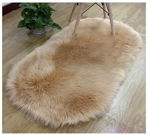 TMTGTS Tapis pour chambre à coucher - Doux et moelleux - En peau de mouton - Doux et moelleux - Carpet Flokati - Tapis de chambre à coucher - Moderne - Décoration de salon et de chambre à coucher (50