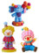 Cabilock Wohnkultur Clown-Ornamente 3-teiliges Set Cartoon-Clown-Elefanten-Modell Bonsai-Clown-gartenlandschaft Kuchendekor Statue Handwerk