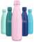 Gourde Inox Enfant 500ml, Gourde Inox Réutilisable, Bouteille d'eau Acier Inoxydable, sans BPA, Étanche Double Paroi, Bouteille Isotherme pour École, Sport, Bureau, Randonnée, Ciclismo