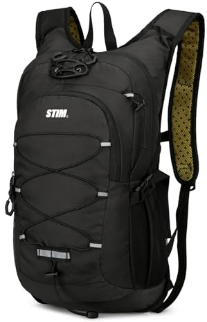 STIM 20L Mochila de Bicicleta Resistente a Salpicaduras Mochila de Senderismo Ligero Negro