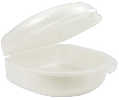 Estuche para retenedores, protectores bucales, dentaduras y más