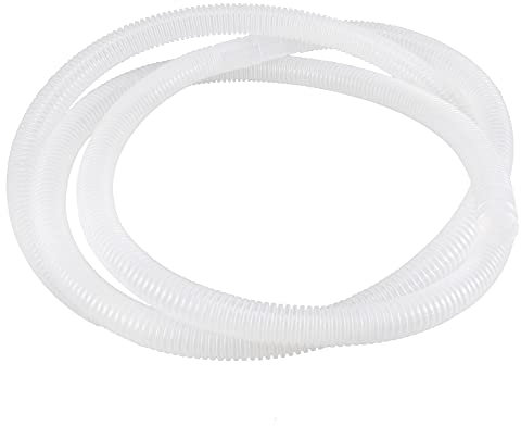 sourcing map Plastic Drain Hose Pipe for Air Conditioner 2m 6.56ft 16mm x 17mm White