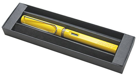 Lamy Safari Fine Nib Fountain Pen - Yellow (Yellow Pen in Gift Box)
