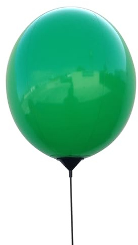 Reusable Balloon Window Kit with removable clip and pole, Car Dealership Advertising, Weatherproof Vinyl (Green)