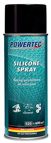 PowerTec AV Pièces de Rechange en Silicone Spray pour protéger Les Parties en Plastique, Caoutchouc et métal 400 ML