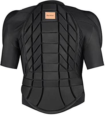 BenKen Ultra Light Protective Gear Skiing Body Armor Spine Back Protector Outdoor Sports Anti-Collision Clothing for Snowboard Skating Skiing Riding Motorcycle Motocross Size M