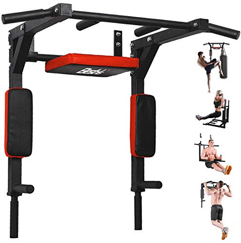 BESTHLS Wall Mounted Pull Up Bar Multifunctional Chin Up bar for Home Gym