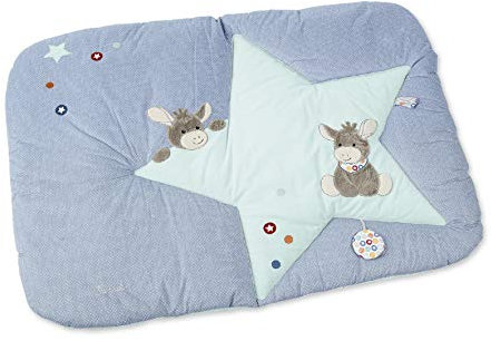 Sterntaler Krabbeldecke Esel Emmi, Alter: ab 0 Monate, Größe: 130 x 95 cm, Hellblau/Mehrfarbig