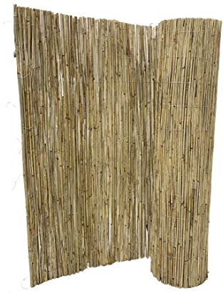Schilfrohrmatte bambussi VZD als Sichtschutz mit 120 x 500cm für Garten Terasse Windschutz Matten