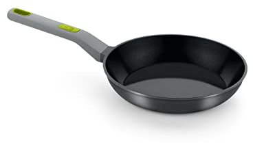 BRA Life Sartén 18 cm fundición aluminio 100% reciclado, antiadherente cerámico reforzado sin PFOA, sin PTFE, apta para todo tipo de cocinas e inducción