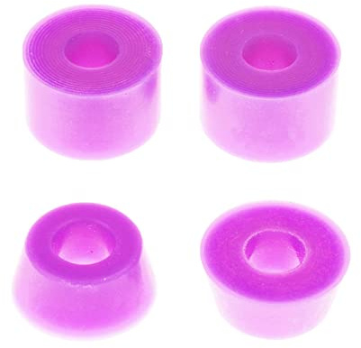 Milageto 4 Piezas Repuesto de Bushing para Longboard Amortiguador de Patineta Conector Cilíndrico Y Material PU Adecuado para Deportes Al Aire Libre Uso, Púrpura
