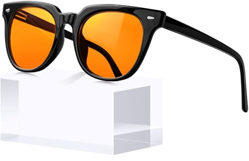 KANASTAL Blue Light Glasses Dam Herr Blåljus Glasögon | Anti Blåljus, Ögontrötthet UV400-Skydd, Gaming Datorglasögon, Skärmglasögon, Hemmakontor, Lätt TR90 , Utan Styrka