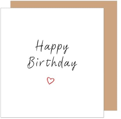 Edition Seidel Premium carte d'anniversaire carrée avec enveloppe Carte de voeux pour homme femme ami père ami petite amie fille fils (GQ423 SW025)