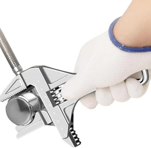 Llave De Vaso Ajustable,Llave Inglesa Ajustable De Servicio Pesado 0.5-7 Cm - Herramientas Manuales Para Fontanería Basura Automóvil Bicicleta Frenos Eléctricos | Fregadero Bicicleta Grifo Tubería Aut