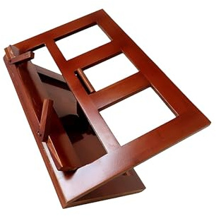 RCGOFOLLOW Instrumentboksställ Bordsskiva Noter och recept Lätt att bära Lätt notställ är och enkel att bära Elektroniskt keyboardstativ Professionellt , kaffe , 33.5x23.5x2.5 cm