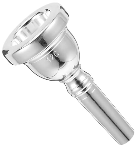 MAGICLULU Embouchure de Trombone Alto 12c en Métal Argenté Embout Buccal de Rechange Accessoire pour Trombone Adapté aux Débutants et Musiciens Compatible Instrument Musique Portable