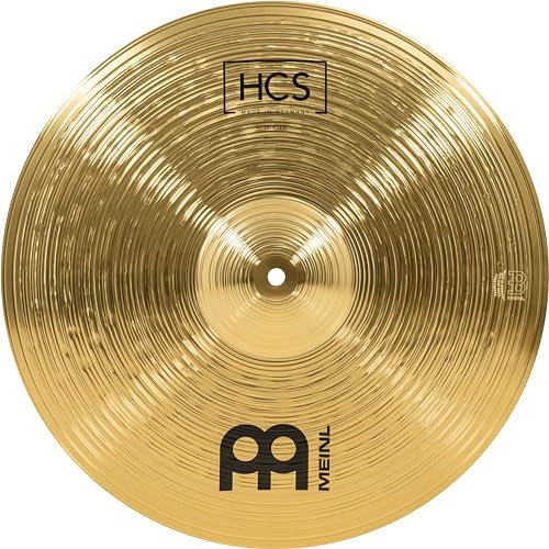 Meinl Cymbals HCS Plato Crash de 18 pulgadas (45,72cm) Platillos de Batería – Latón, Acabado Tradicional (HCS18C)