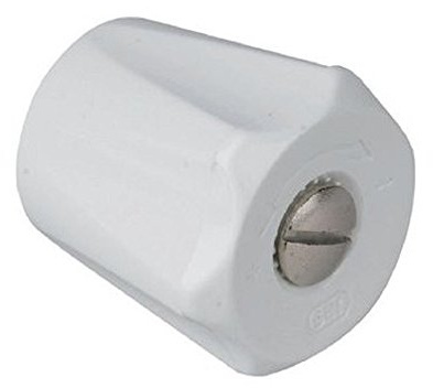 Comap S630300 Volant pour robinet apres 1989 avec vis de fixation carrée, Blanc