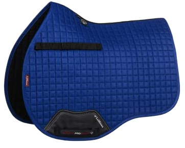 LeMieux General Purpose Suede Square Saddle Pad - English Saddle Pads for Horses - Equestrian Riding Equipment and Accessories (Benetton Blue - Large)