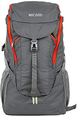 Nicgid 50L Lightweight Hiking Backpack Foldable Multi-Functional Travel Bag Water Resistant Casual Camping Rucksack for Men Women Outdoor Sport Mountain