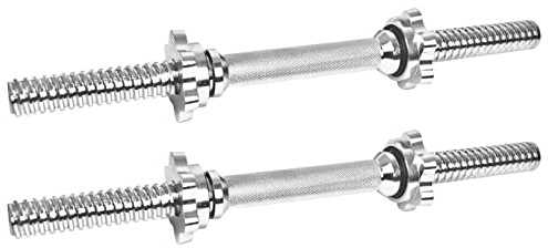 Komodo Spinlock Dumbbell Bars - 1 Inch Standard 2 Bar Set (16 Inch)